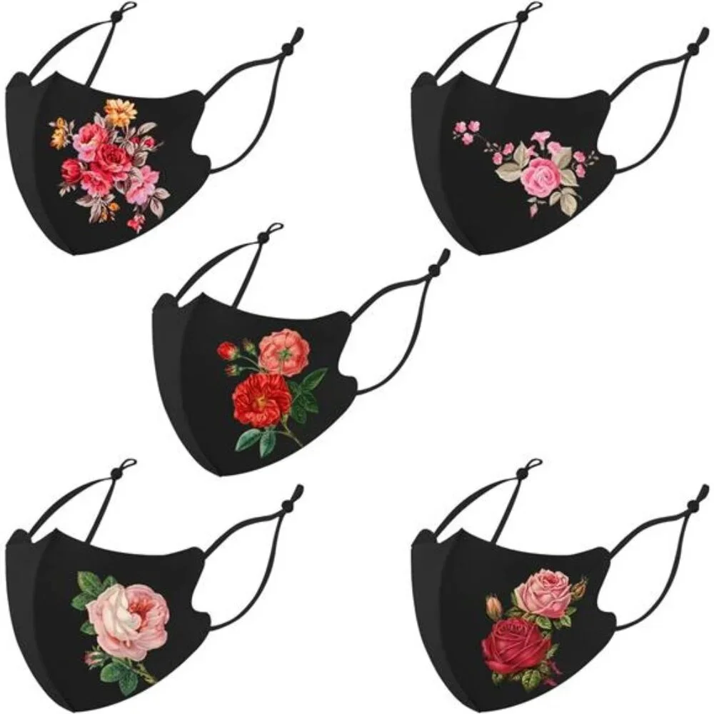 Washable Face Masks, Reusable, Ice Silk Cotton Cloth Masks